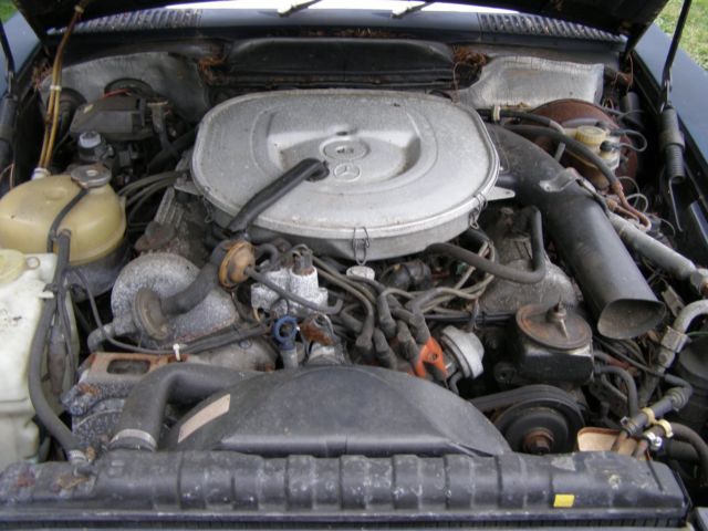 1980 Blue Mercedes-Benz SL-Class Convertible