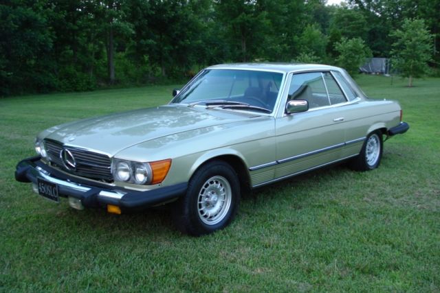 1980 maroon Mercedes-Benz SL-Class Coupe