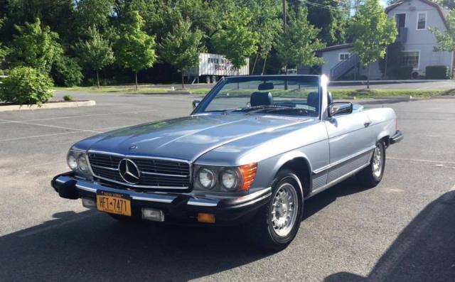 1980 Blue Mercedes-Benz SL-Class Convertible