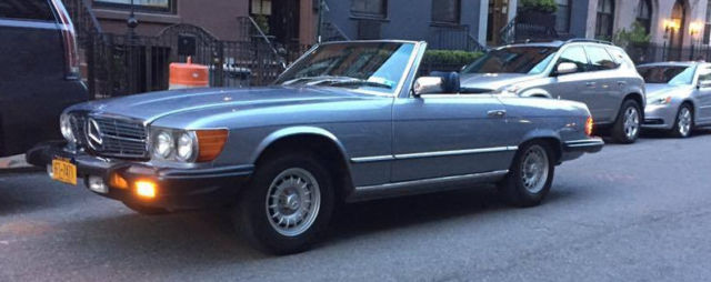 1980 Blue Mercedes-Benz SL-Class Convertible