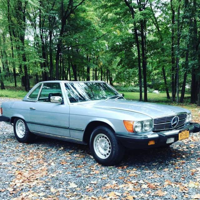 1980 Blue Mercedes-Benz SL-Class Convertible
