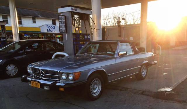 1980 Blue Mercedes-Benz SL-Class Convertible