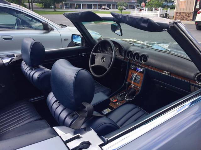 1980 Blue Mercedes-Benz SL-Class Convertible