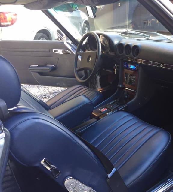 1980 Blue Mercedes-Benz SL-Class Convertible