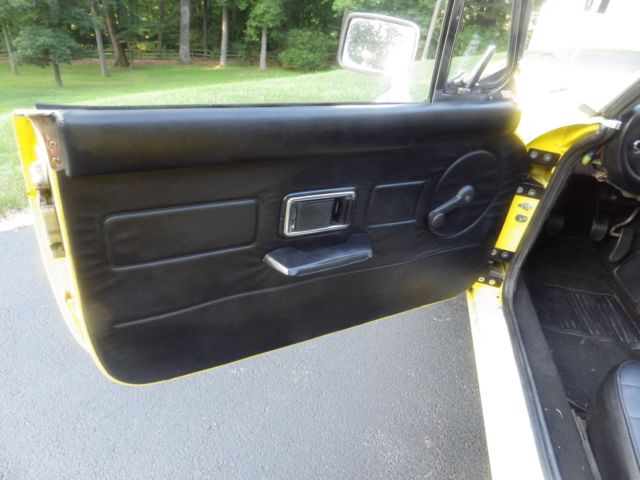 1980 Yellow MG MGB Convertible