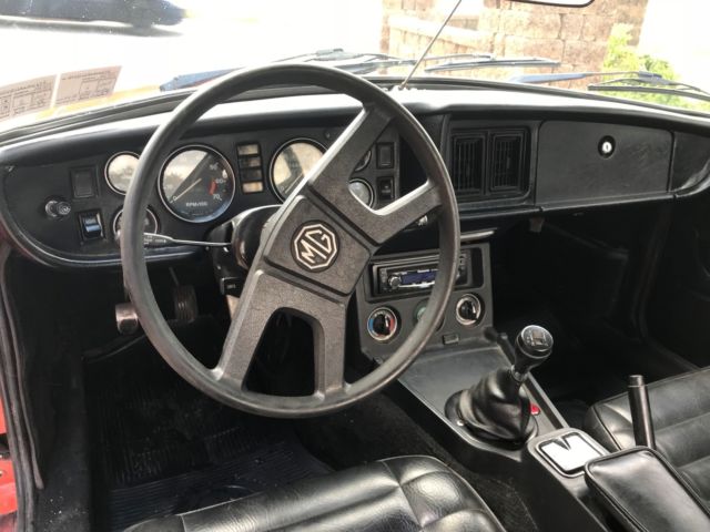 1980 Orange MG MGB Convertible