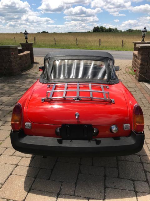 1980 Orange MG MGB Convertible