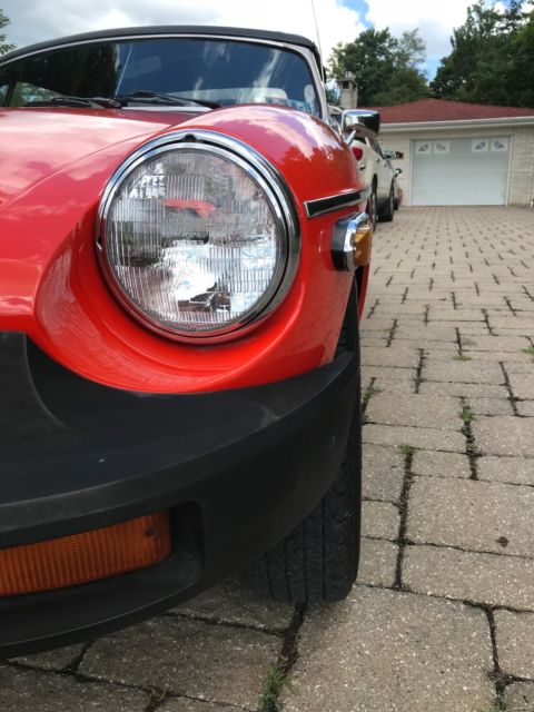 1980 Orange MG MGB Convertible