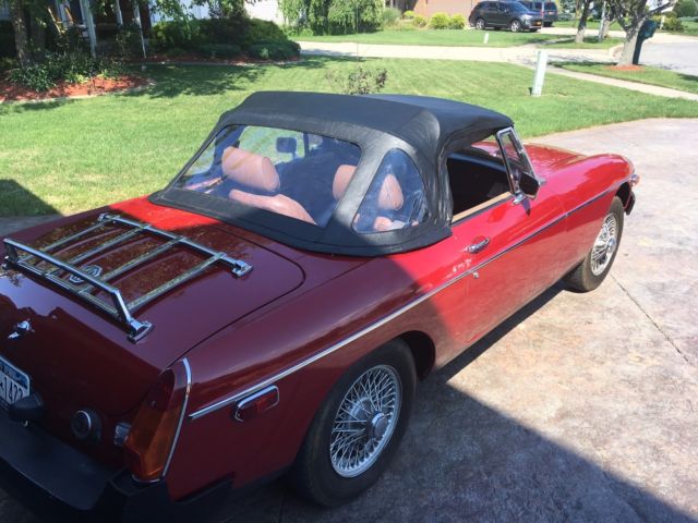 1980 Red MG MGB