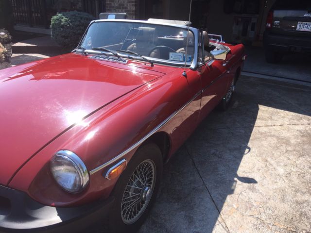1980 Red MG MGB