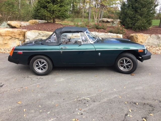 1980 Metalic Green MG MGB Convertible