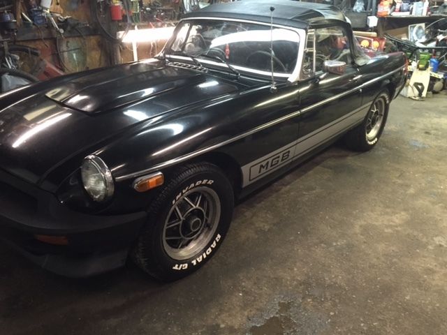 1980 Black MG MGB Convertible
