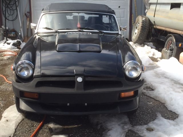 1980 Black MG MGB Convertible