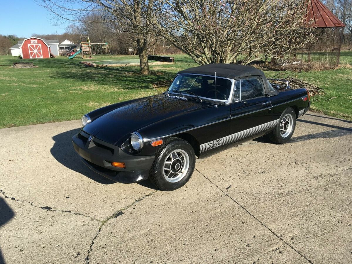1980 Black MG MGB Convertible