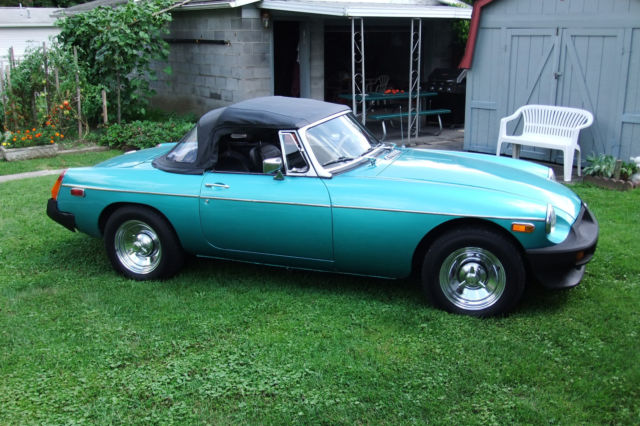 1980 Teal MG MGB CONVERTIBLE