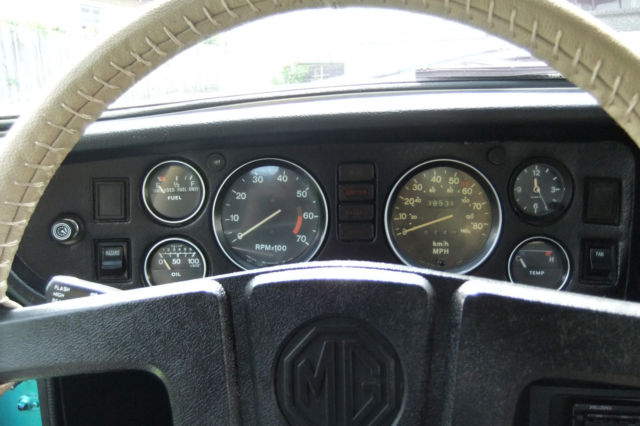 1980 Teal MG MGB CONVERTIBLE