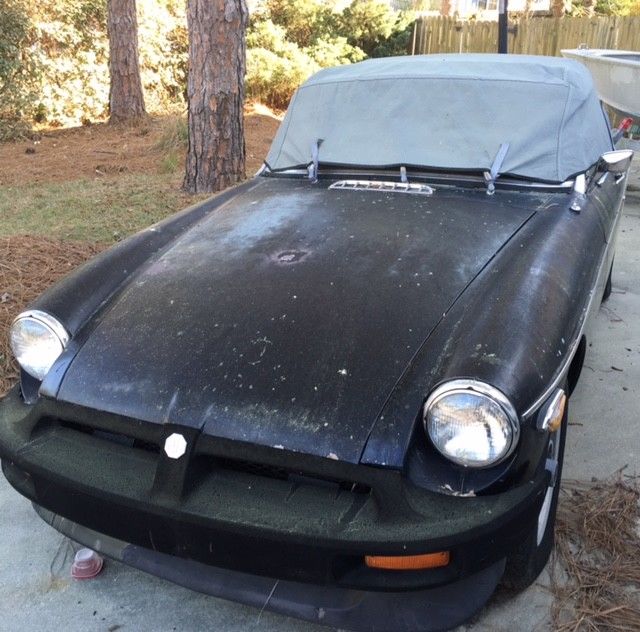 1980 Black MG MGB Convertible