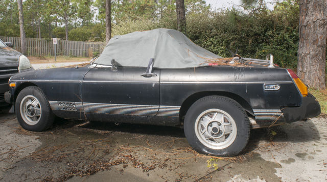 1980 Black MG MGB Convertible