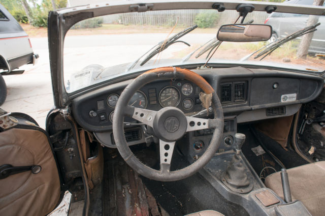 1980 Black MG MGB Convertible