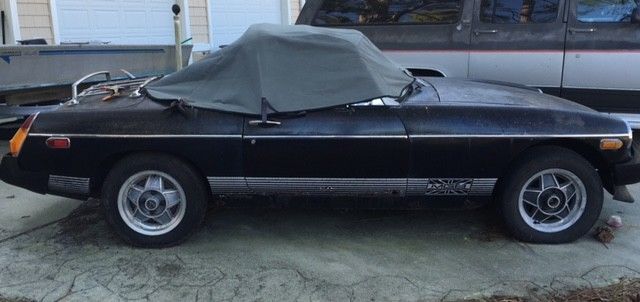 1980 Black MG MGB Convertible