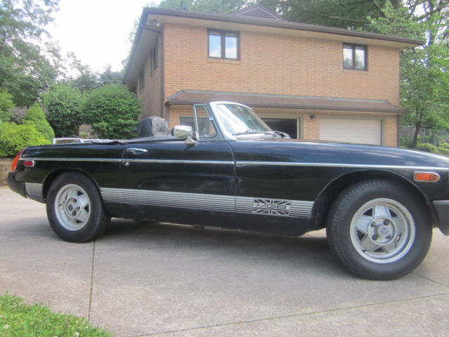 1980 Black MG MGB Convertible