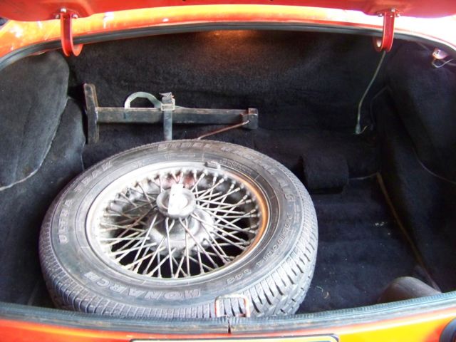 1980 Orange MG MGB Convertible