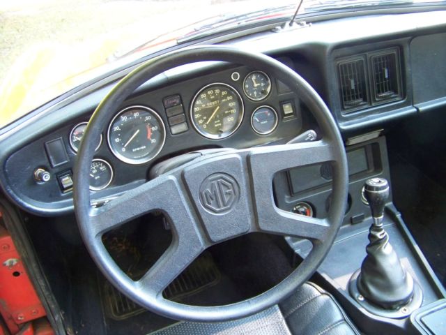 1980 Orange MG MGB Convertible