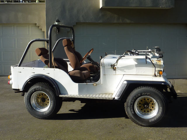 1980 White Willys Mitsubishi Jeep Convertible