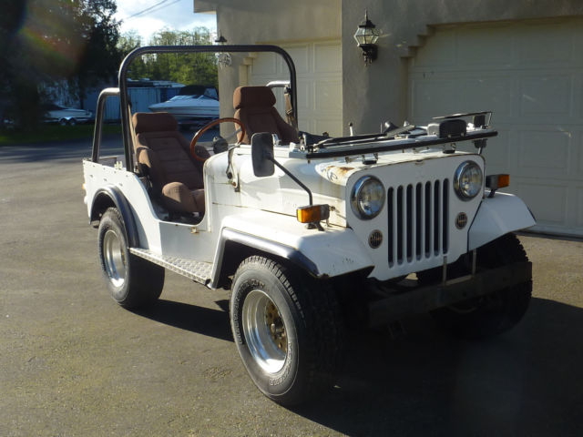 1980 White Willys Mitsubishi Jeep Convertible