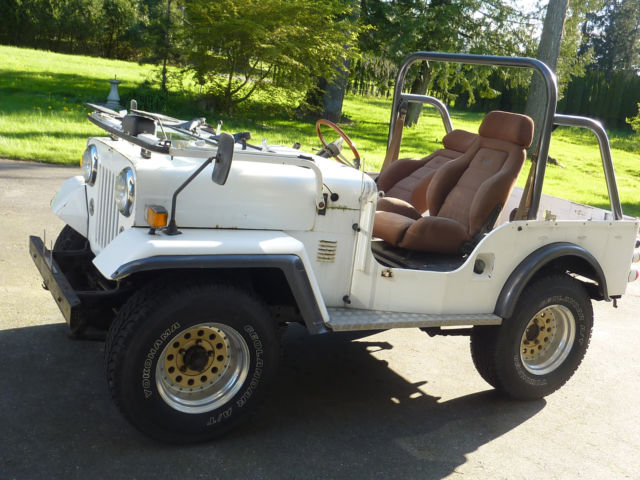 1980 White Willys Mitsubishi Jeep Convertible