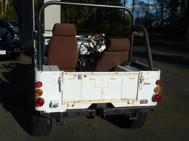 1980 White Willys Mitsubishi Jeep Convertible