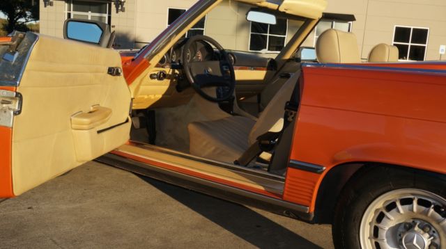 1980 Inca Red Mercedes-Benz SL-Class Convertible