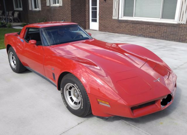 1980 Red Chevrolet Corvette