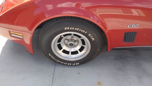 1980 Red Chevrolet Corvette