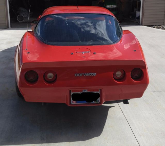 1980 Red Chevrolet Corvette