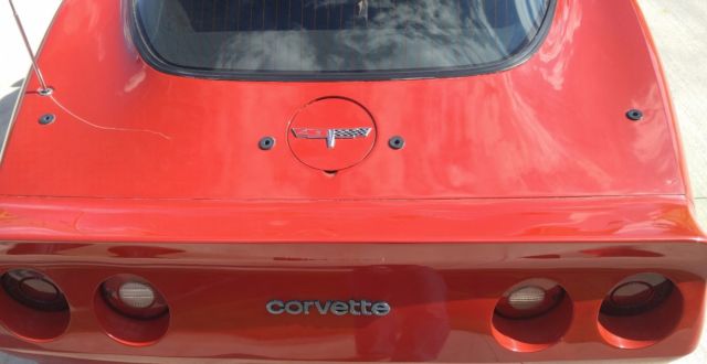 1980 Red Chevrolet Corvette