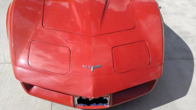 1980 Red Chevrolet Corvette