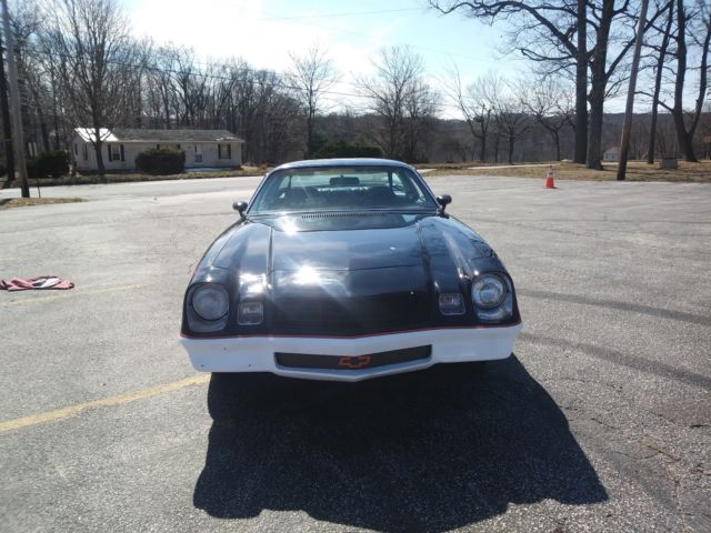 1980 black/white Chevrolet Camaro Coupe