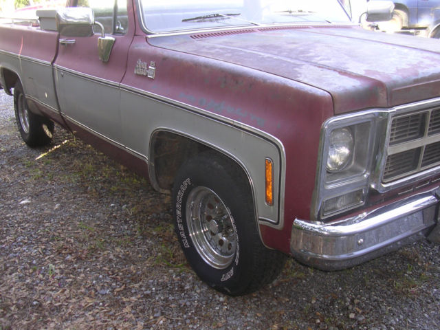 1980 MAROON Chevrolet C-10 Standard Cab Pickup