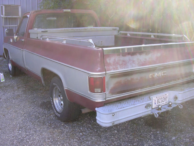 1980 MAROON Chevrolet C-10 Standard Cab Pickup