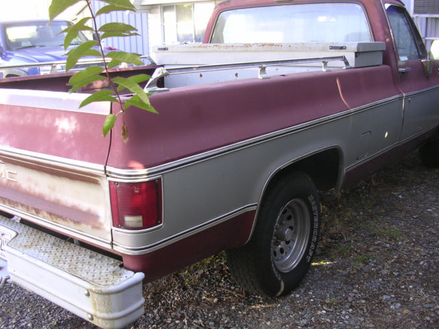 1980 MAROON Chevrolet C-10 Standard Cab Pickup