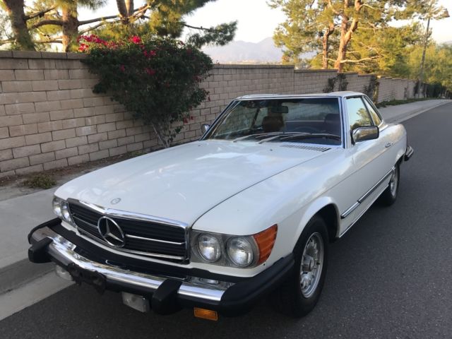 1980 White Mercedes-Benz SL-Class Convertible