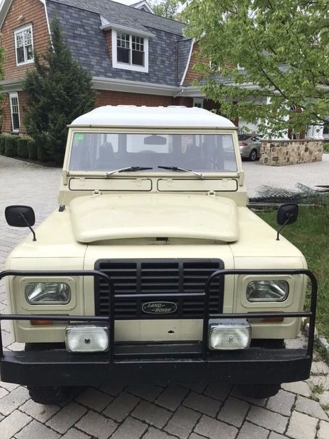 1980 Tan Land Rover Defender Wagon