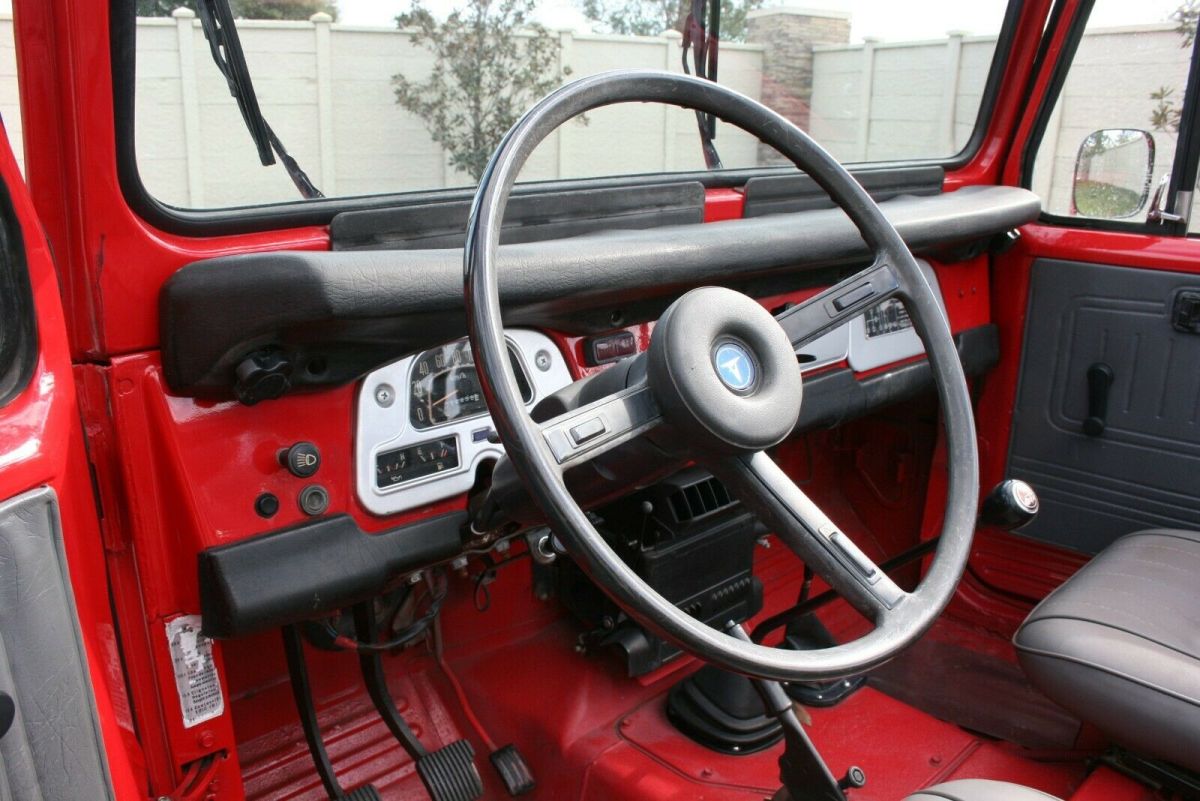1980 Red Toyota Land Cruiser Convertible