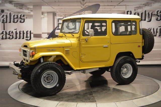 1980 Yellow Toyota Land Cruiser SUV