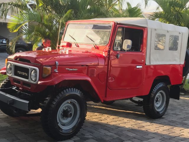1980 Red Toyota Land Cruiser SUV