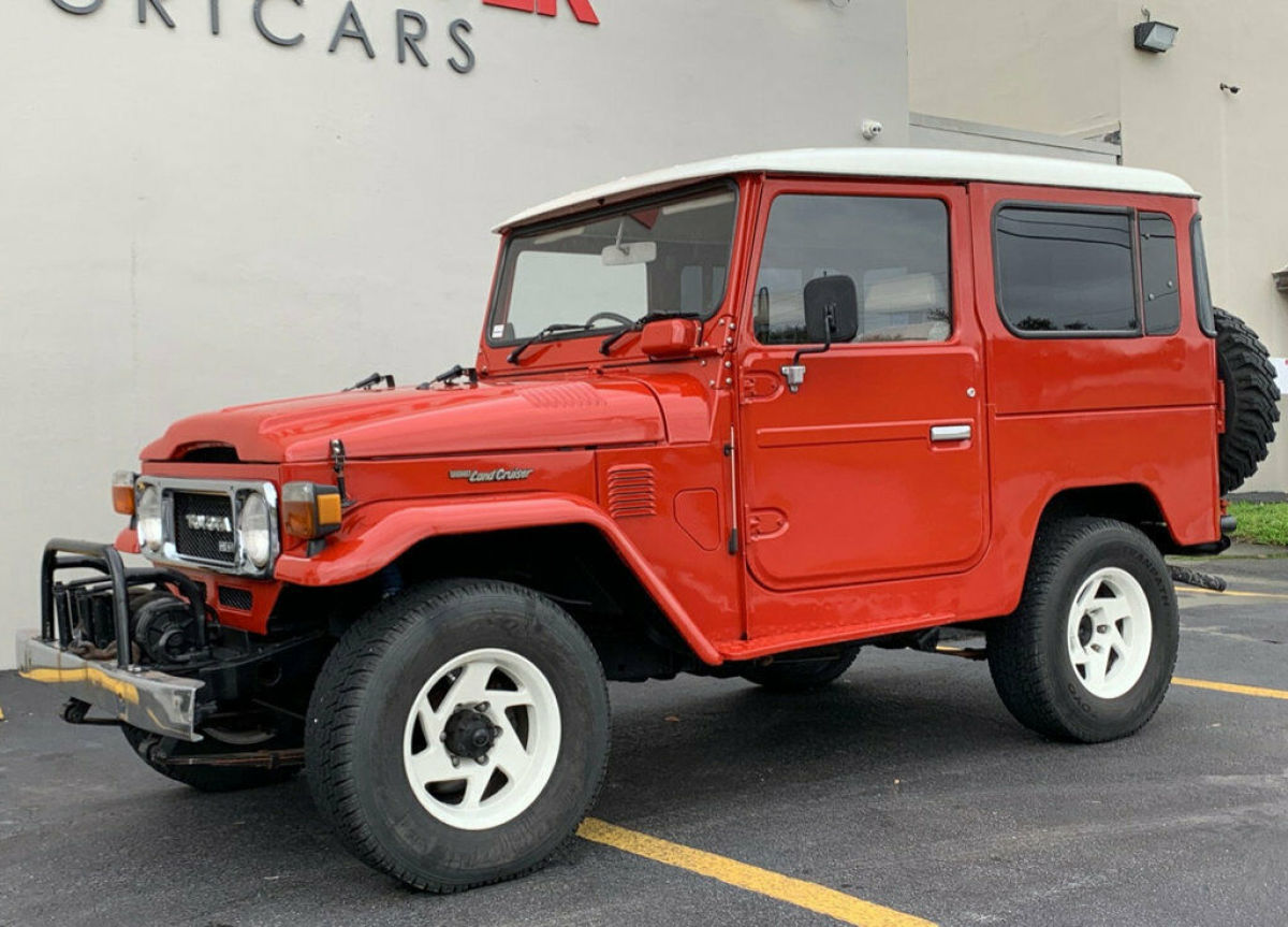 1980 Red Toyota Land Cruiser Wagon