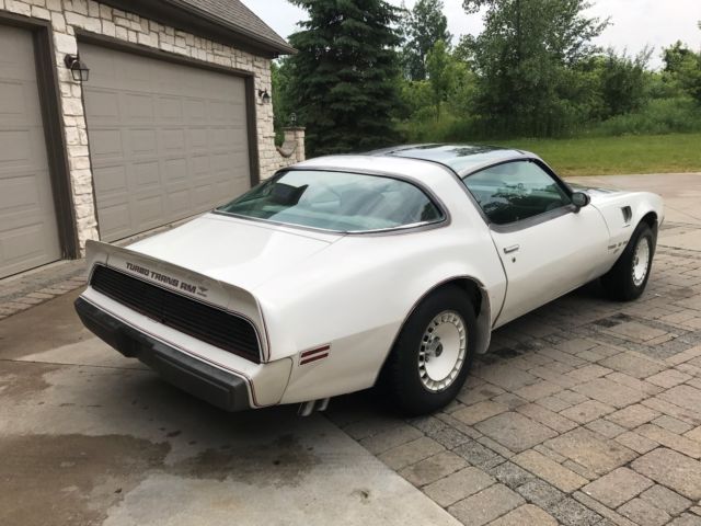 1980 White Pontiac Firebird Coupe