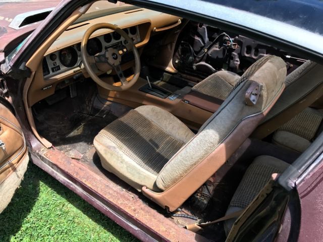 1980 Burgundy Pontiac Trans Am Sedan