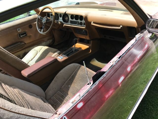 1980 Burgundy Pontiac Trans Am Sedan